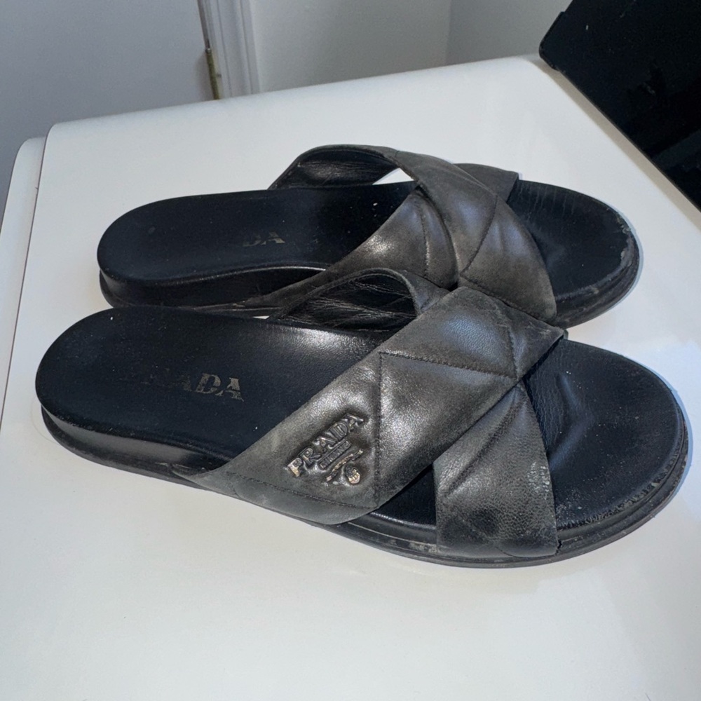 Black Prada slides